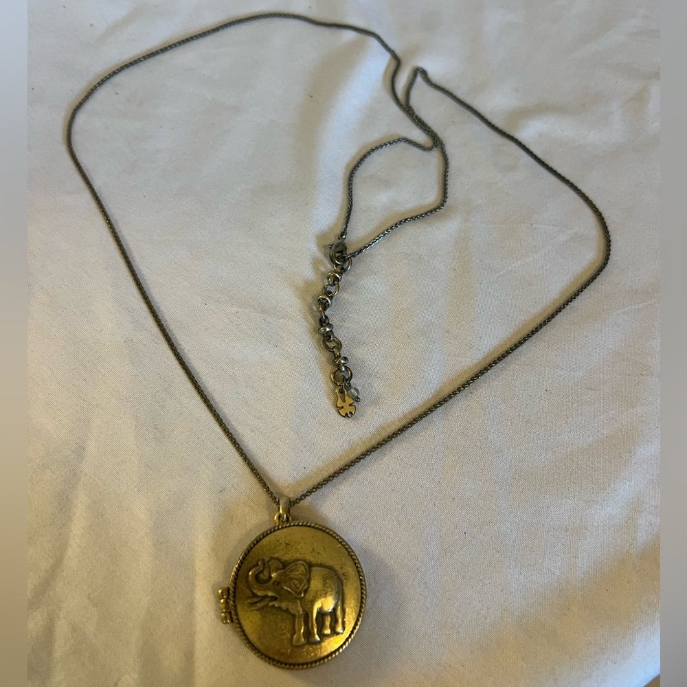Lucky Brand vintage elephant locket